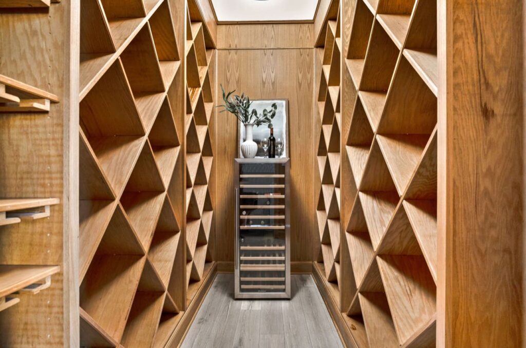 Functioning space wine closet
