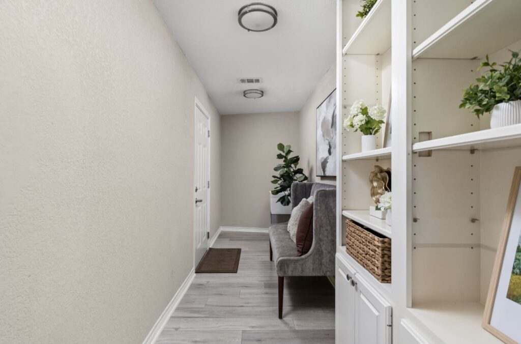 Functional and beautiful mud room entrance