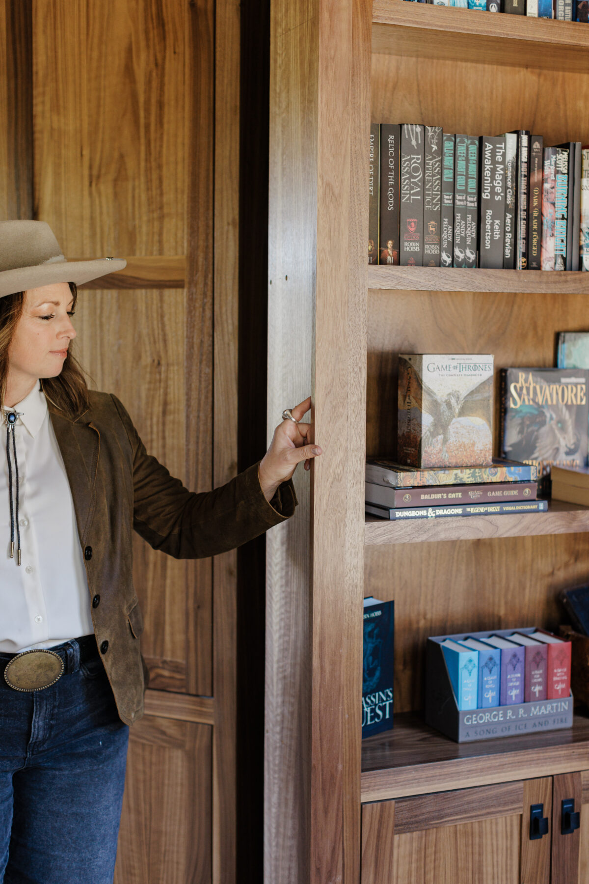 hidden room bookshelf with secret door